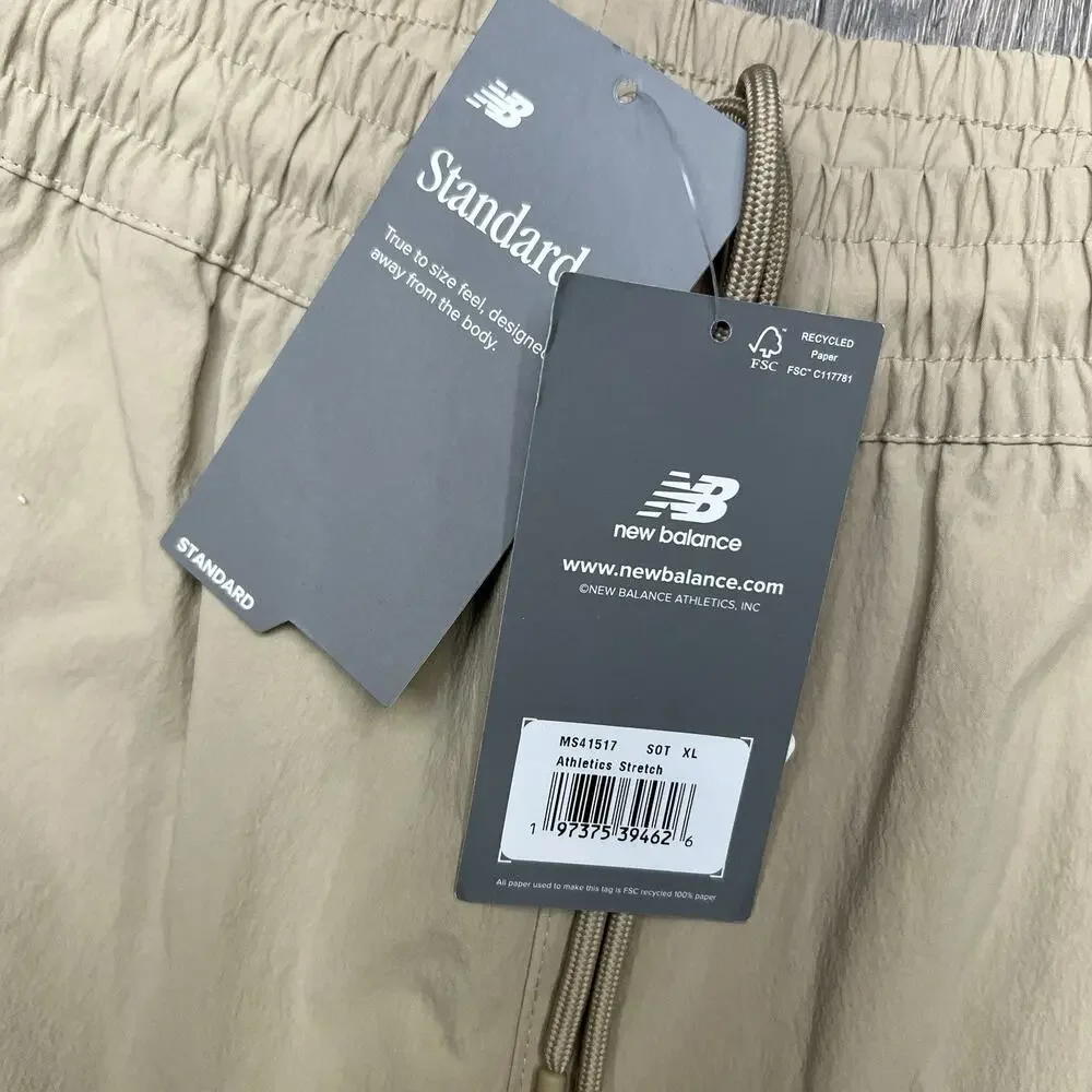 New Balance Shorts Sz XL Mens Light Brown Woven 5